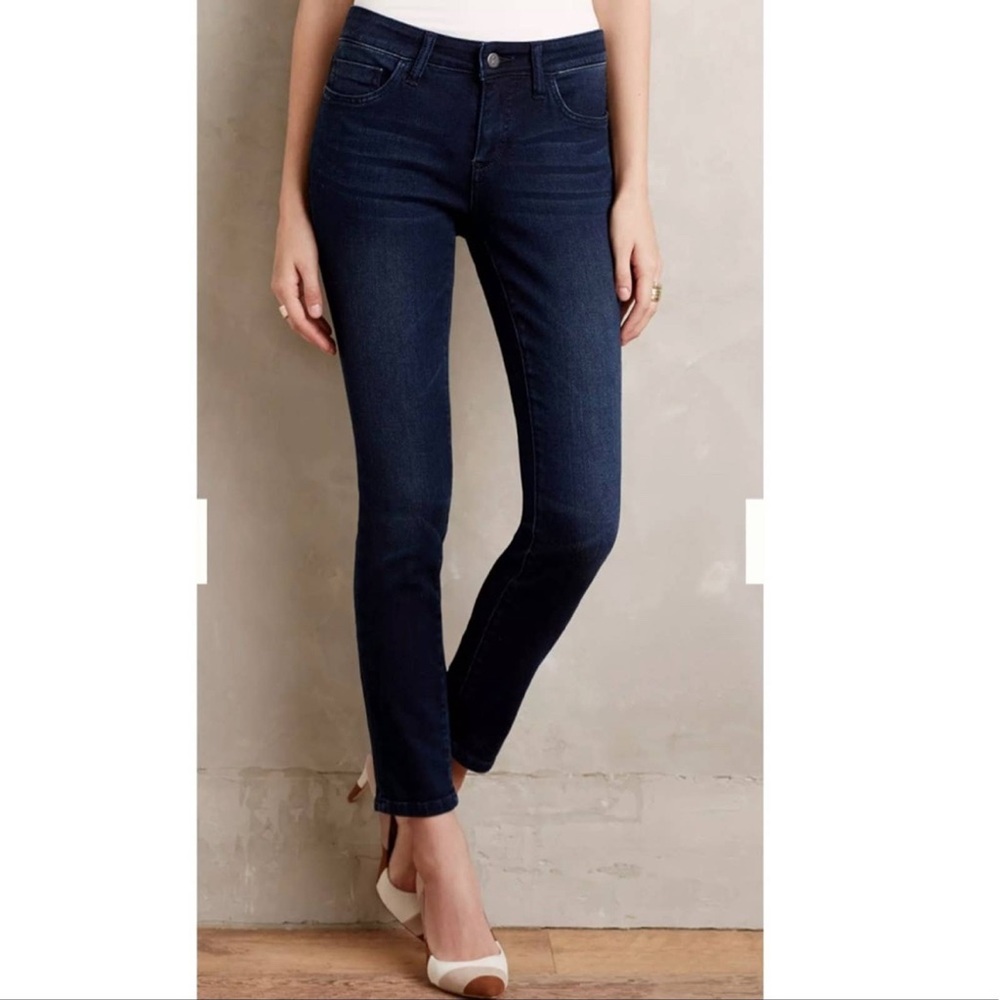Anthropologie Pilcro Dark Wash Stet Skinny Jeans Sz 26